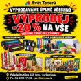 Výprodej prodejny Brno – sleva 20 % na veškeré zboží